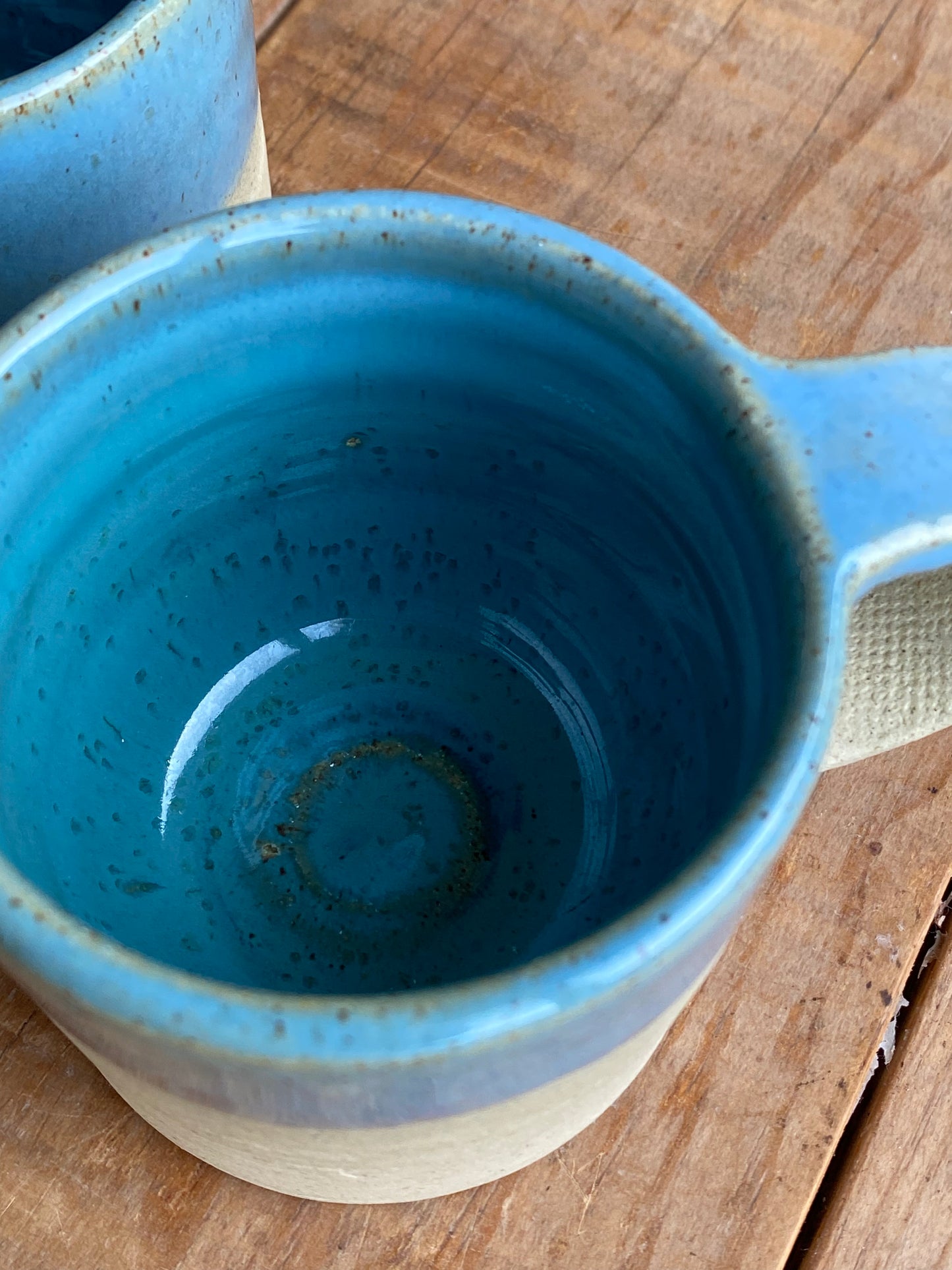 Set Turquesa Desayuno · Taza y bandejita