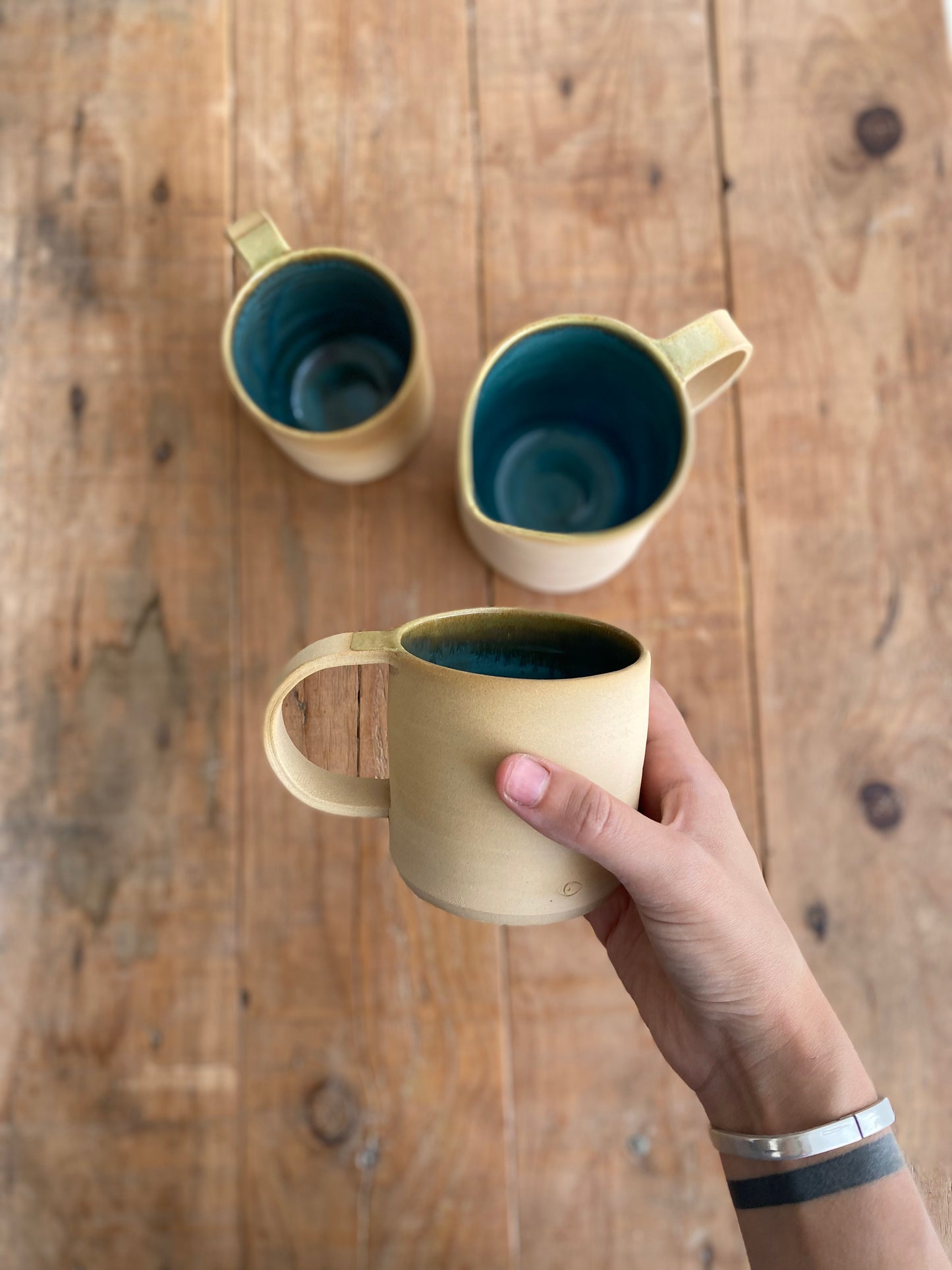 Set Turquesa · Jarra y 2 Tazas