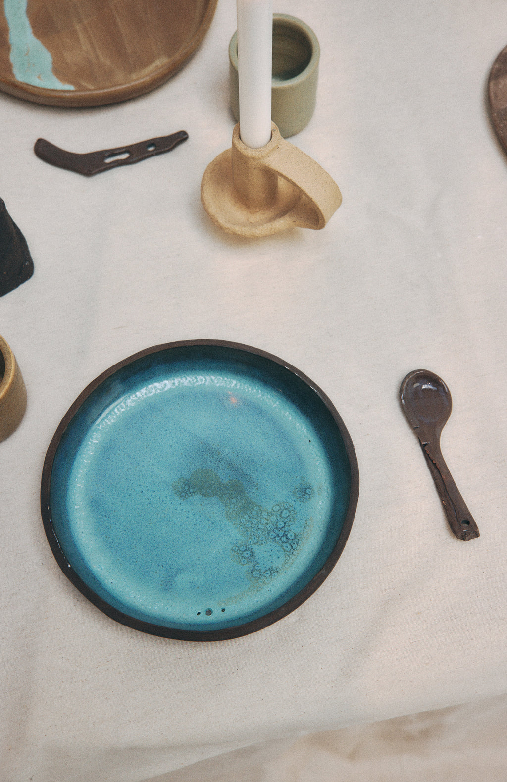 Plato hondo Turquesa L