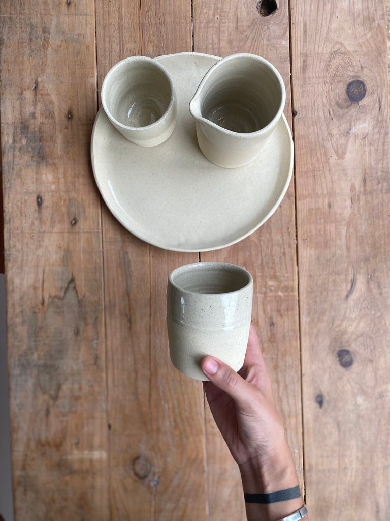 Set Pedra · Jarra, 3 Tazas y Bandeja