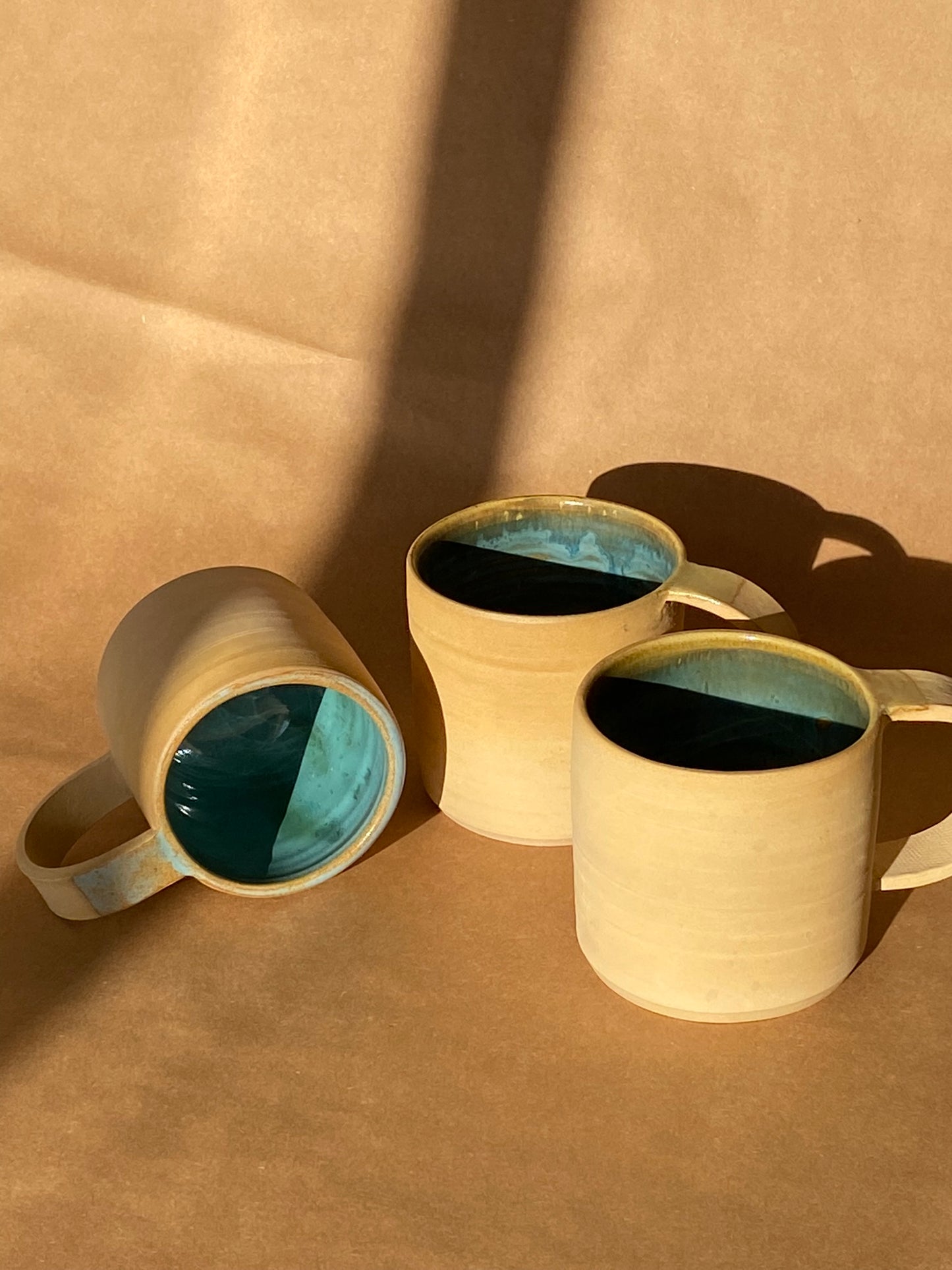 Set Turquesa · Bandeja y 3 Tazas