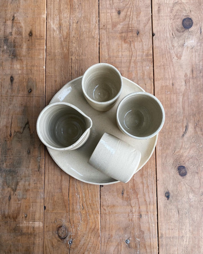 Set Pedra · Jarra, 3 Tazas y Bandeja